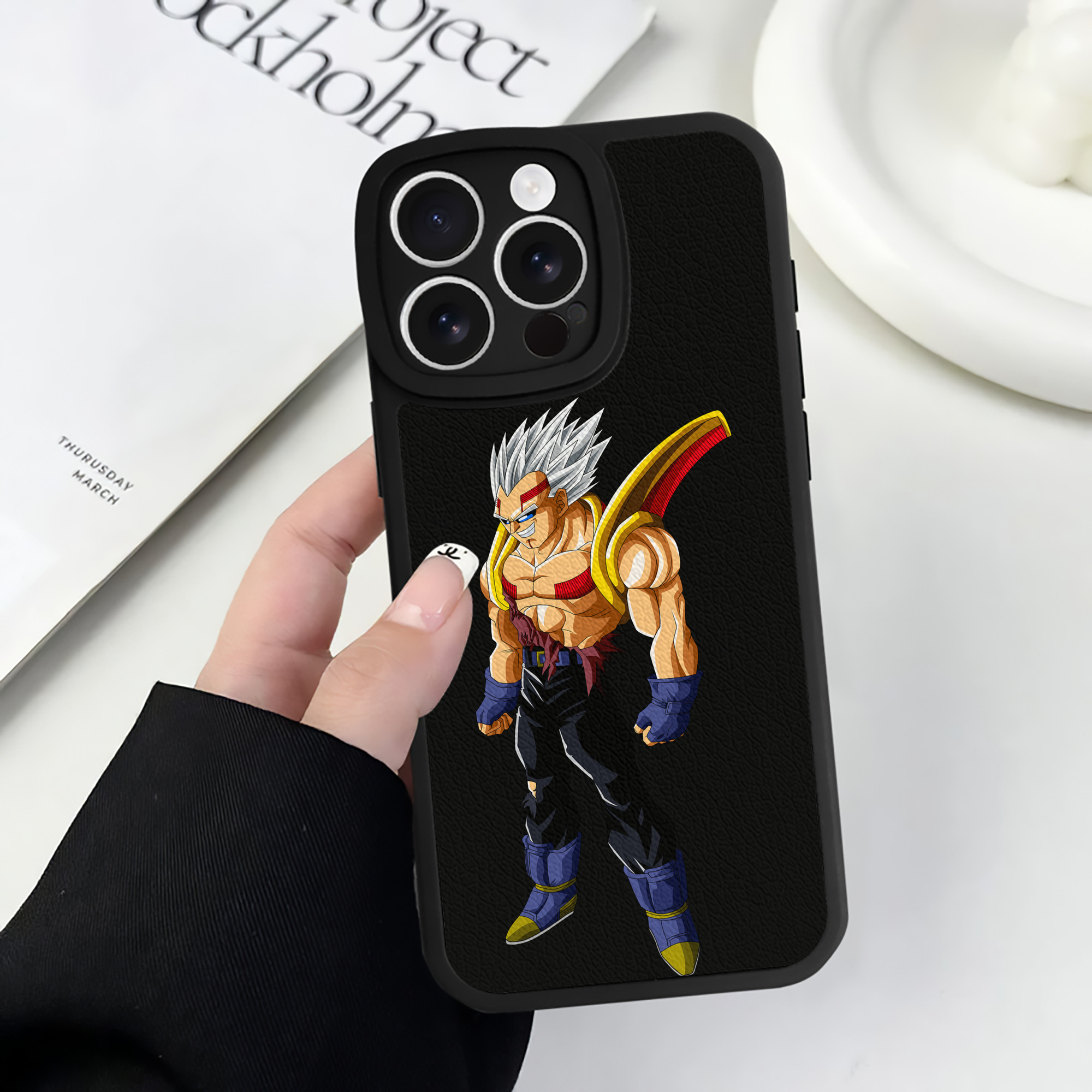 （画像用） ドラゴンボール DRAGON BALL 【iPhone 16シリーズ対応】シリコンスマホケース（レザー調） 材質：シリコン